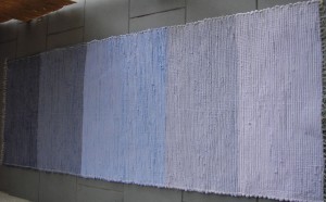 ručne tkaný handričkový koberec